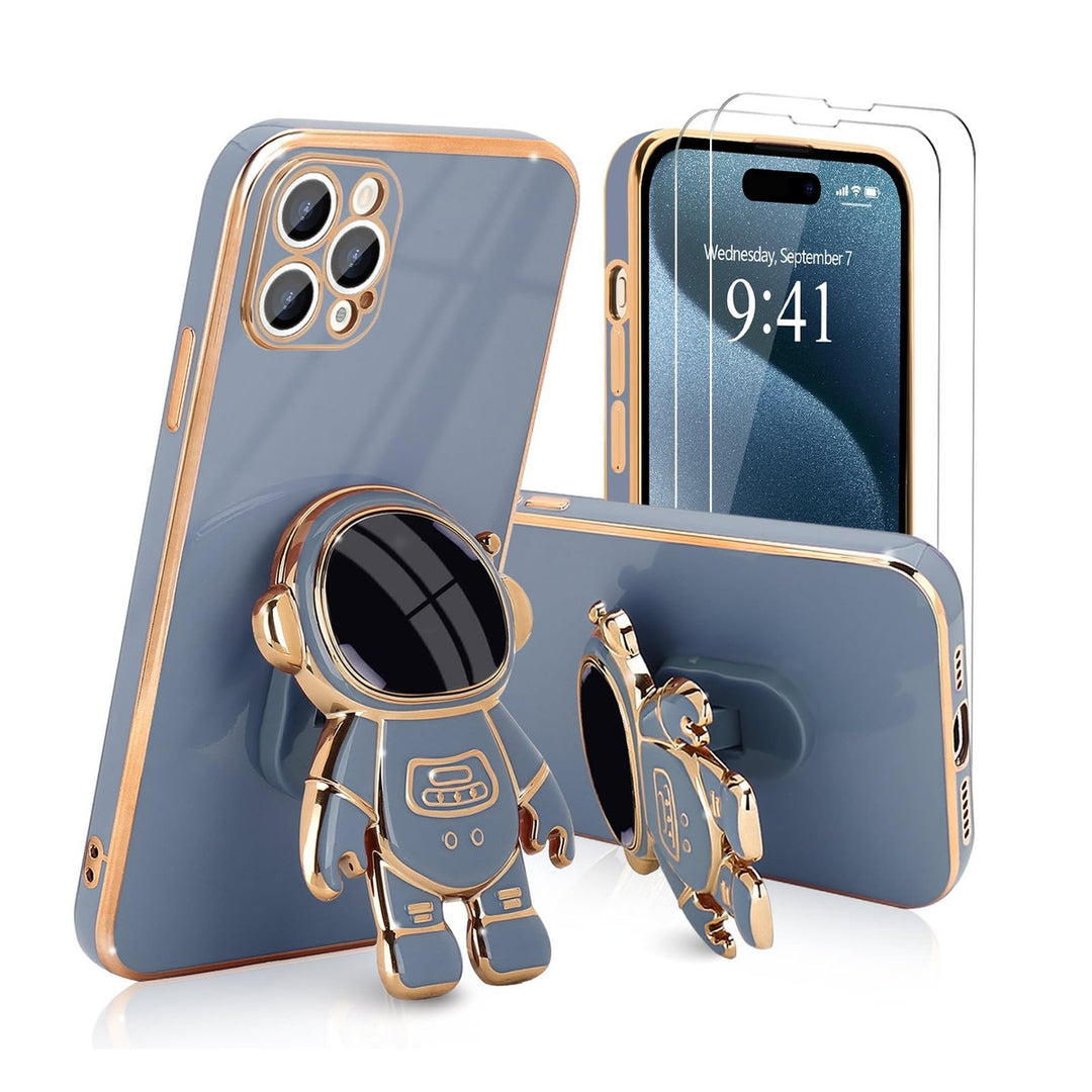 Astronaut Kickstand Case for iPhone 16 Pro - Green - DOKUTRONIX