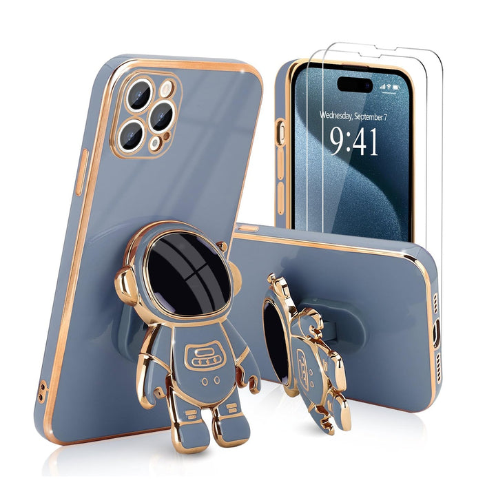 Astronaut Kickstand Case for iPhone 16 Pro - Green - DOKUTRONIX