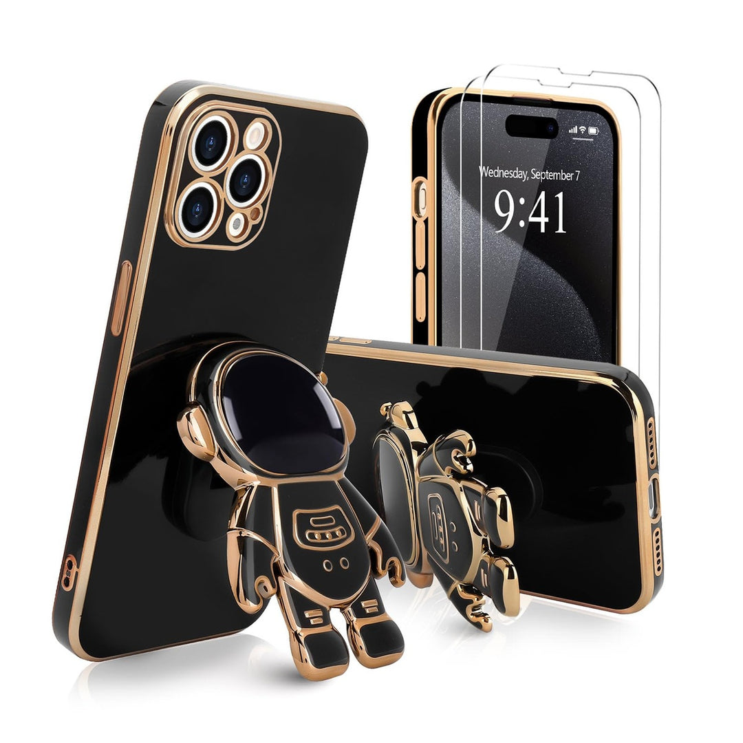 Astronaut Kickstand Case for iPhone 16 Pro - Green - DOKUTRONIX