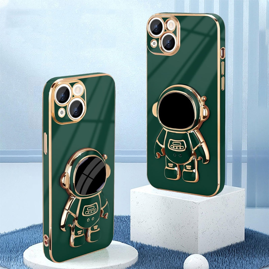 Astronaut Kickstand Case for iPhone 16 Pro - Green - DOKUTRONIX