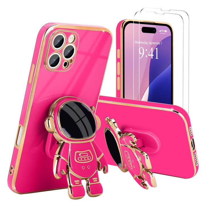 Astronaut Kickstand Case for iPhone 16 Pro - Green - DOKUTRONIX