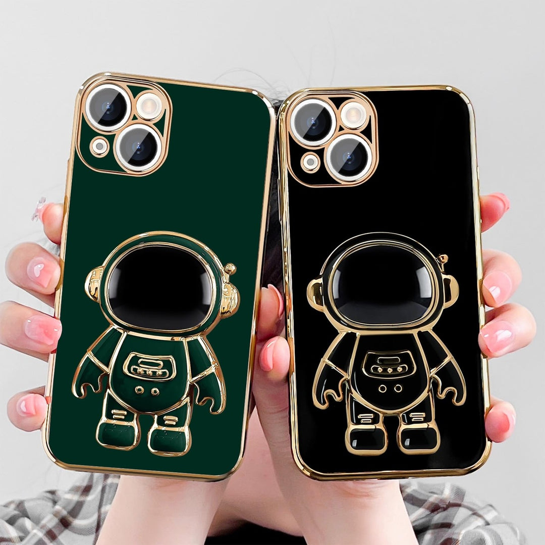 Astronaut Kickstand Case for iPhone 16 Pro - Green - DOKUTRONIX