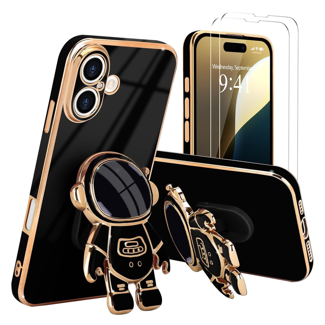 Astronaut Kickstand Case for iPhone 16 Pro - Green - DOKUTRONIX