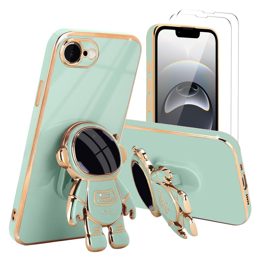 Astronaut Kickstand Case for iPhone 16 Pro - Green - DOKUTRONIX
