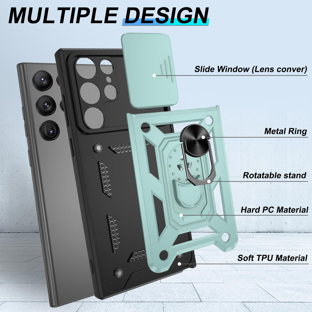 Galaxy S21 Defender Case with 360° Kickstand & Cover - DOKUTRONIX