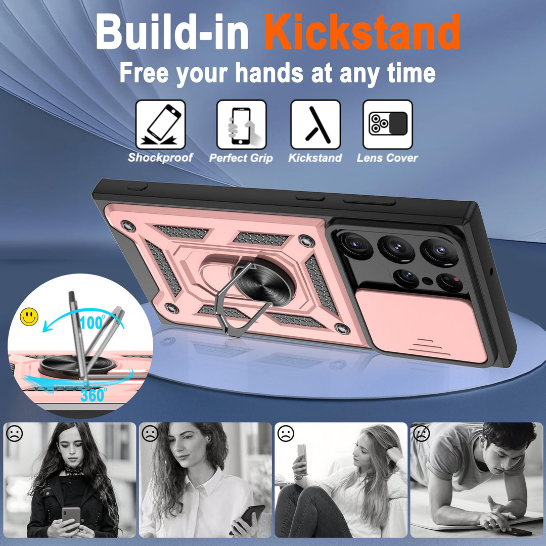 Galaxy S21 Defender Case with 360° Kickstand & Cover - DOKUTRONIX