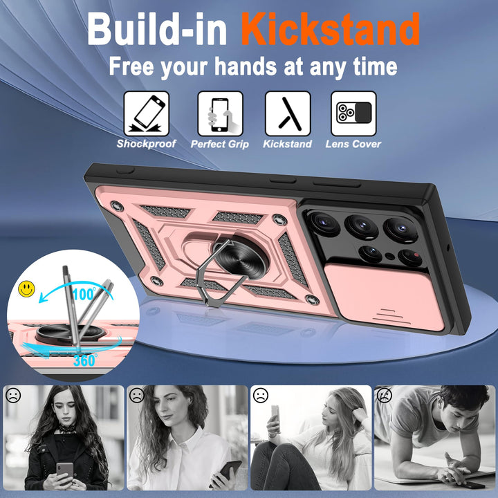 Galaxy S21 Defender Case with 360° Kickstand & Cover - DOKUTRONIX