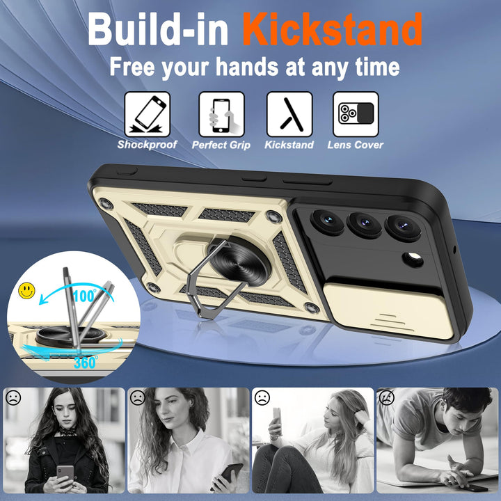 Galaxy S21 Defender Case with 360° Kickstand & Cover - DOKUTRONIX