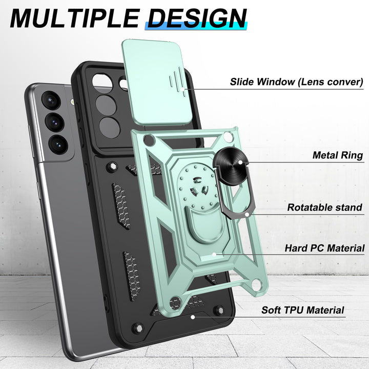 Galaxy S21 Defender Case with 360° Kickstand & Cover - DOKUTRONIX