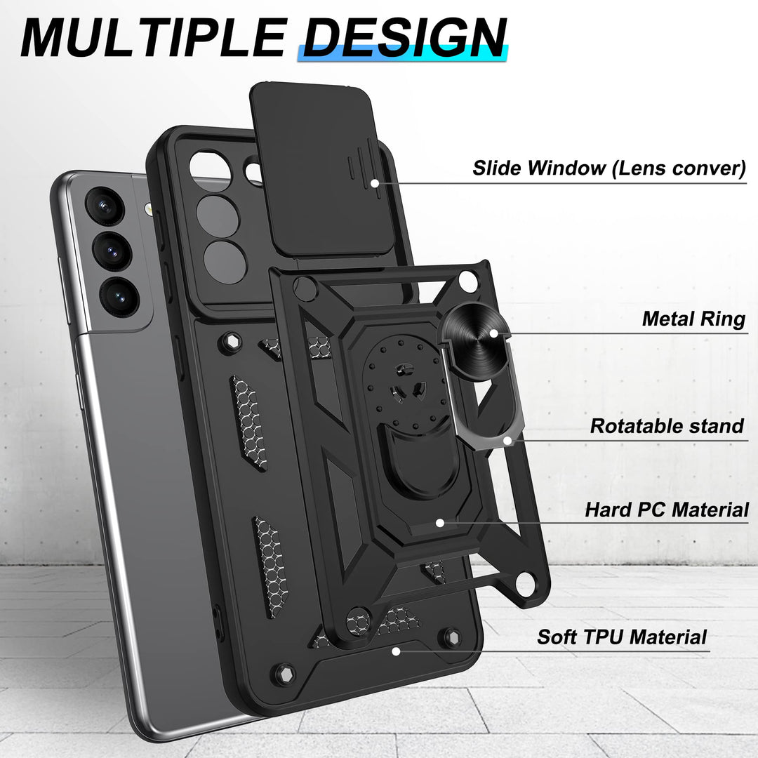 Galaxy S21 Defender Case with 360° Kickstand & Cover - DOKUTRONIX