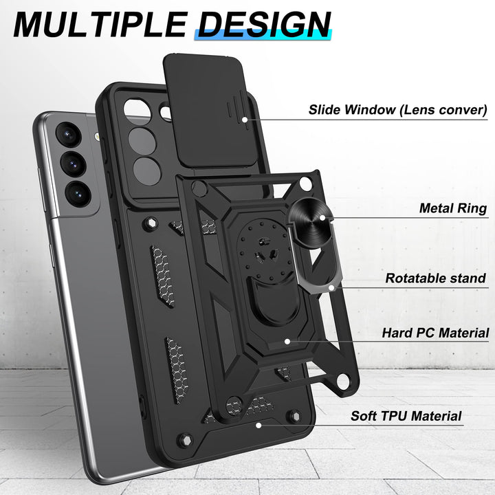 Galaxy S21 Defender Case with 360° Kickstand & Cover - DOKUTRONIX