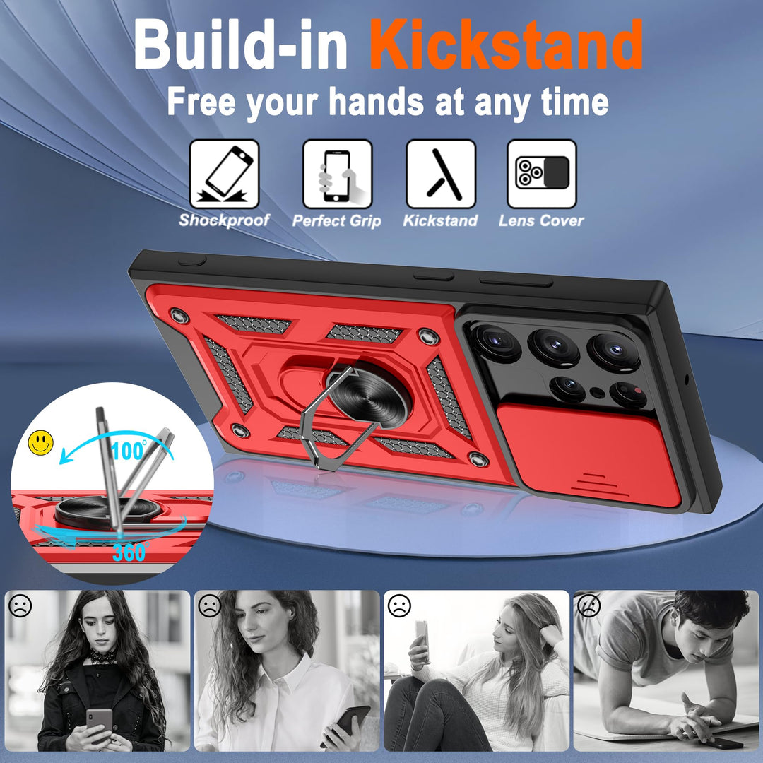 Galaxy S21 Defender Case with 360° Kickstand & Cover - DOKUTRONIX