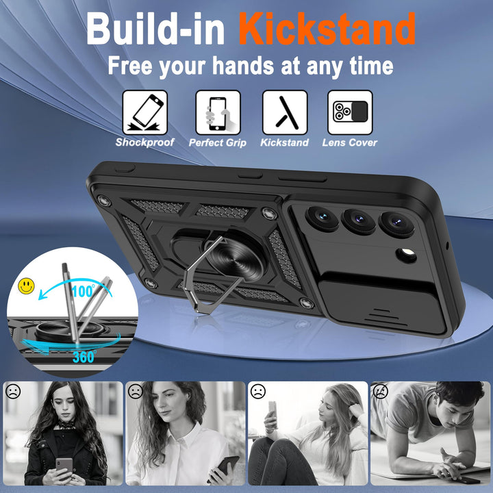 Galaxy S21 Defender Case with 360° Kickstand & Cover - DOKUTRONIX