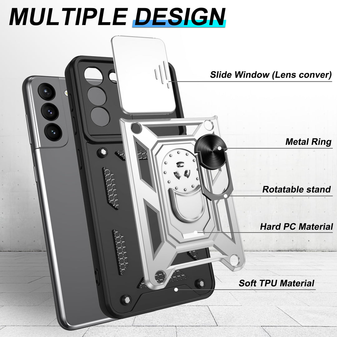 Galaxy S21 Defender Case with 360° Kickstand & Cover - DOKUTRONIX