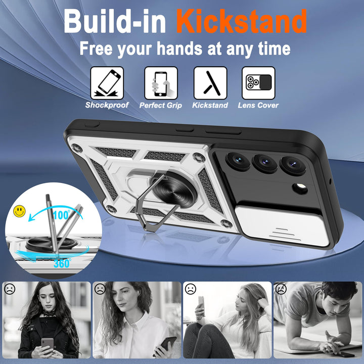 Galaxy S21 Defender Case with 360° Kickstand & Cover - DOKUTRONIX