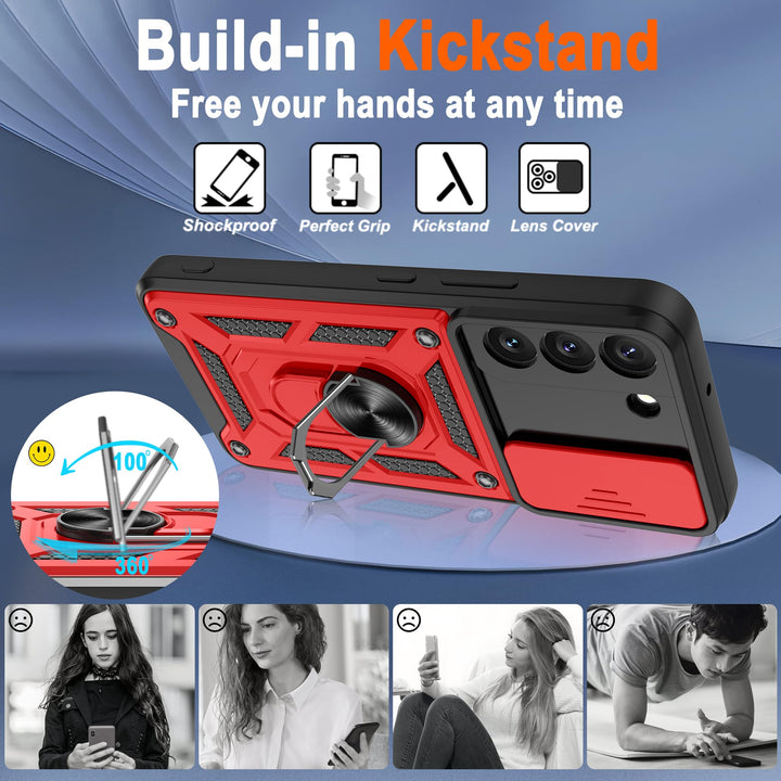 Galaxy S21 Defender Case with 360° Kickstand & Cover - DOKUTRONIX
