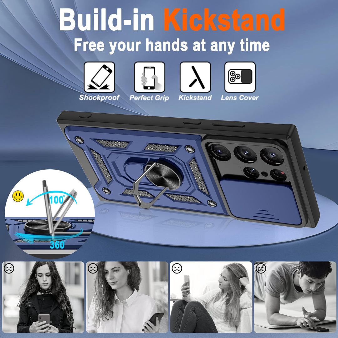 Galaxy S21 Defender Case with 360° Kickstand & Cover - DOKUTRONIX