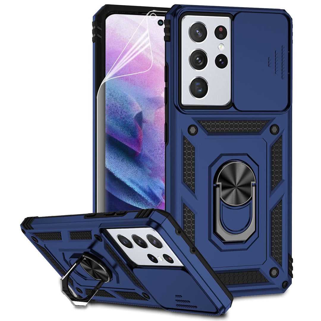 NavyGuard Ultra Case with Lens Cover & Kickstand - DOKUTRONIX