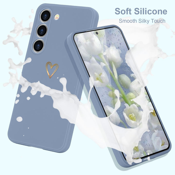 Galaxy S23 Cute Slim Shockproof Case - Blue Grey - DOKUTRONIX