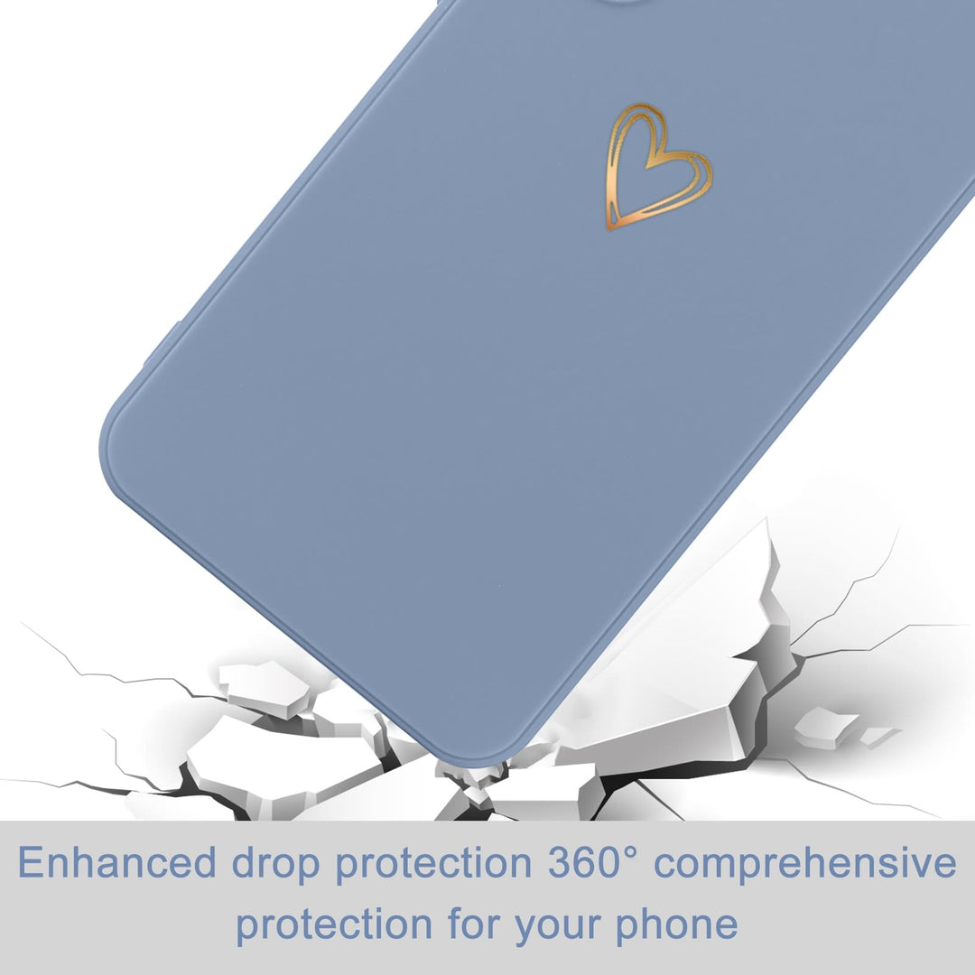 Galaxy S23 Cute Slim Shockproof Case - Blue Grey - DOKUTRONIX