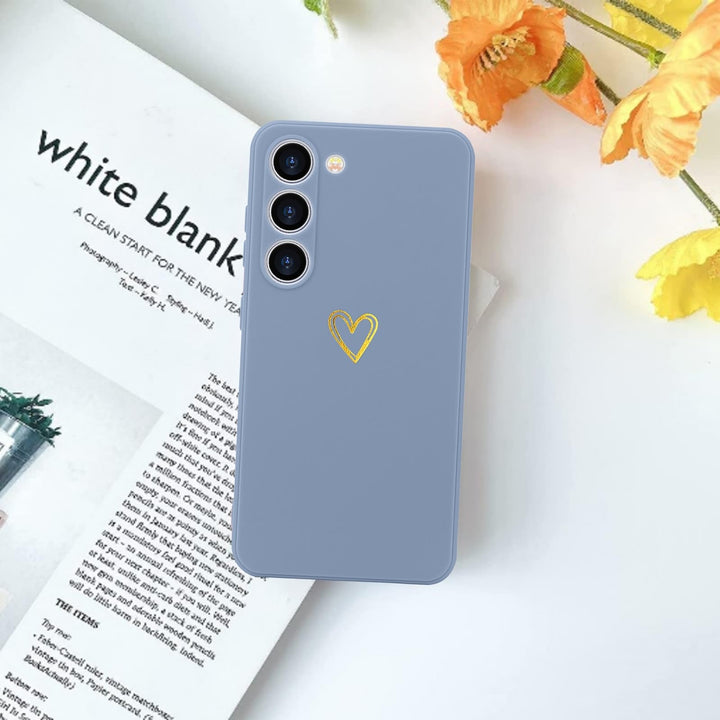 Galaxy S23 Cute Slim Shockproof Case - Blue Grey - DOKUTRONIX