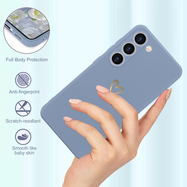 Galaxy S23 Cute Slim Shockproof Case - Blue Grey - DOKUTRONIX