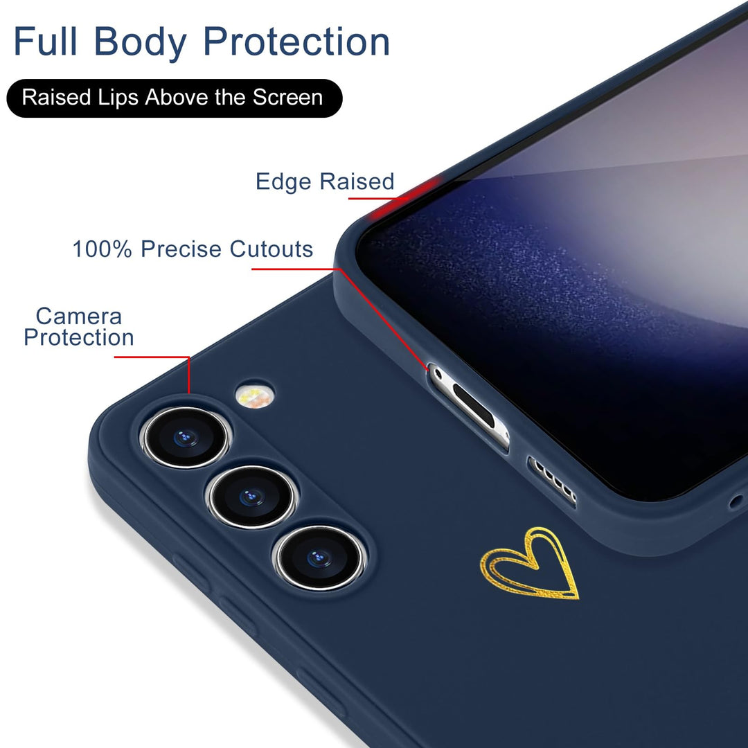 Galaxy S23 Cute Slim Shockproof Case - Blue Grey - DOKUTRONIX