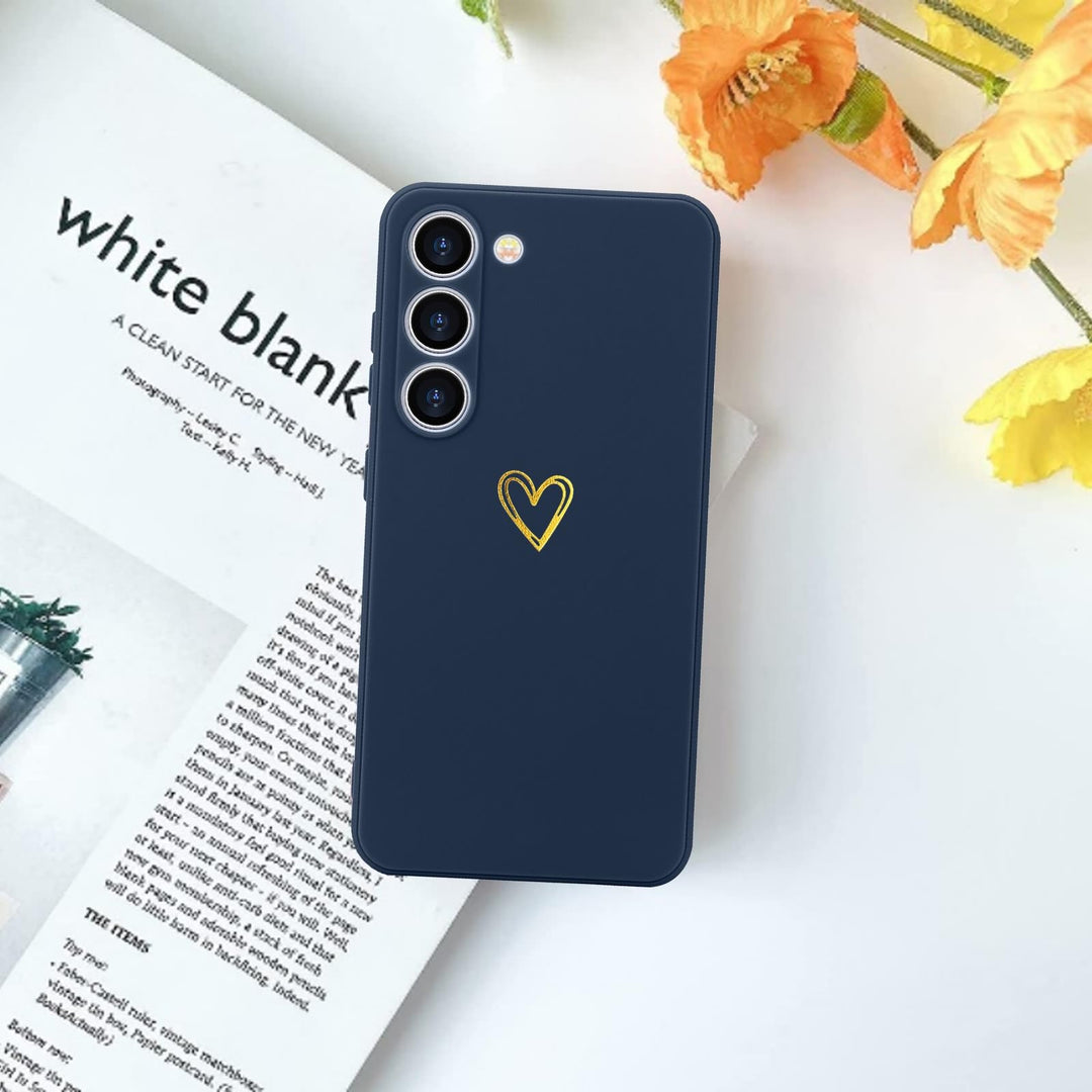 Galaxy S23 Cute Slim Shockproof Case - Blue Grey - DOKUTRONIX