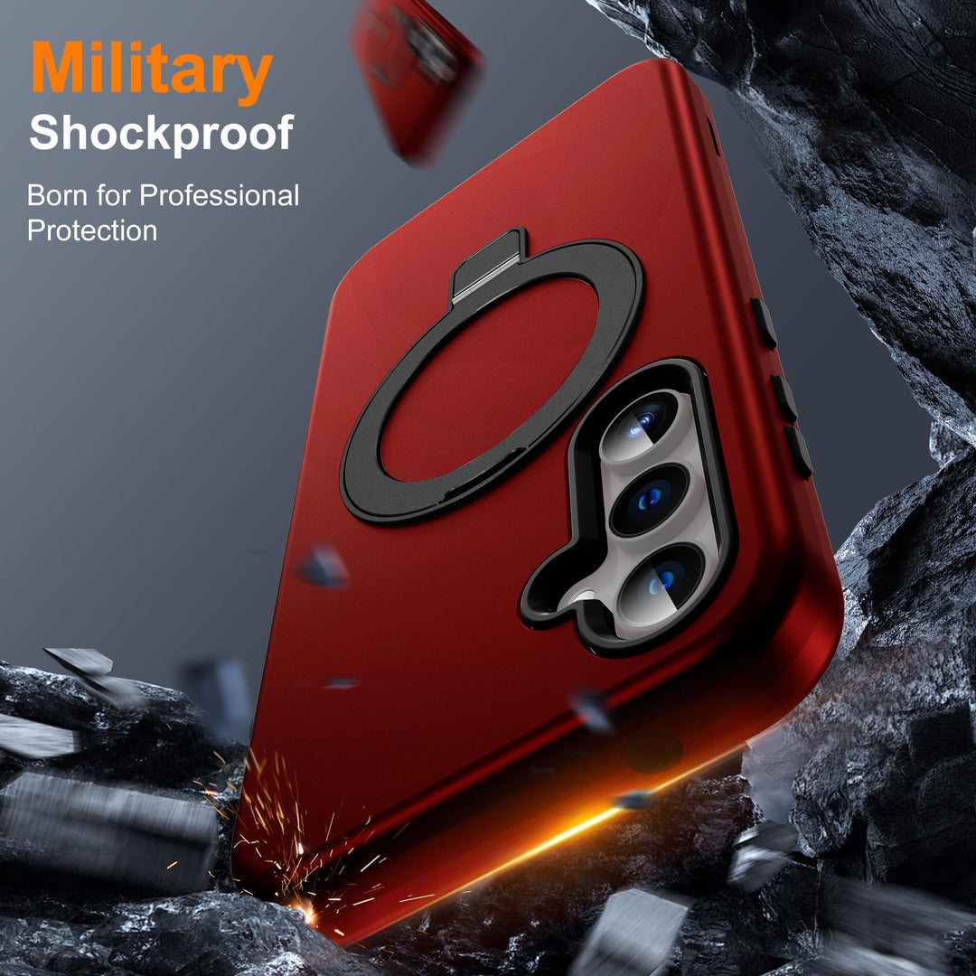 Magnetic Shield Case for Galaxy S23 - Red - DOKUTRONIX