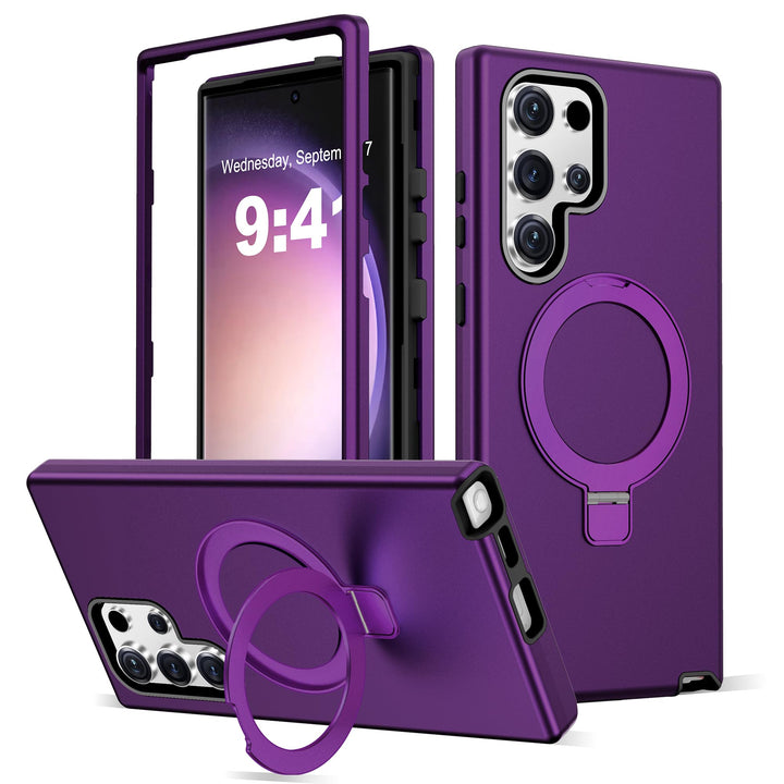 Magnetic Shield Case for Galaxy S23 - Red - DOKUTRONIX