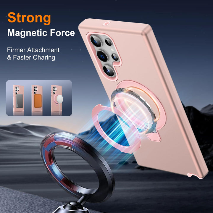 Magnetic Shield Case for Galaxy S23 - Red - DOKUTRONIX