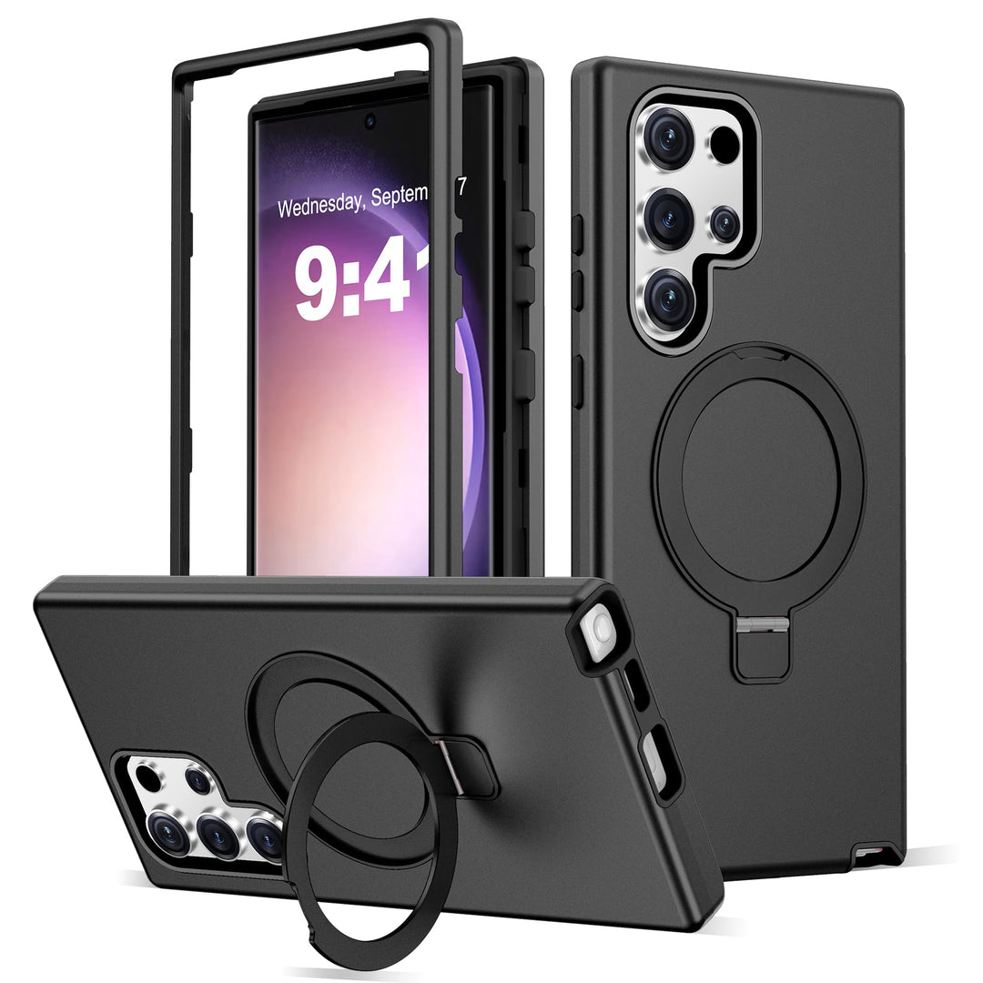 Magnetic Shield Case for Galaxy S23 - Red - DOKUTRONIX