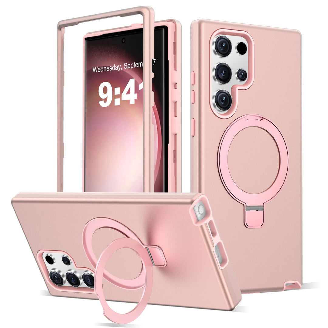 Magnetic Shield Case for Galaxy S23 - Red - DOKUTRONIX