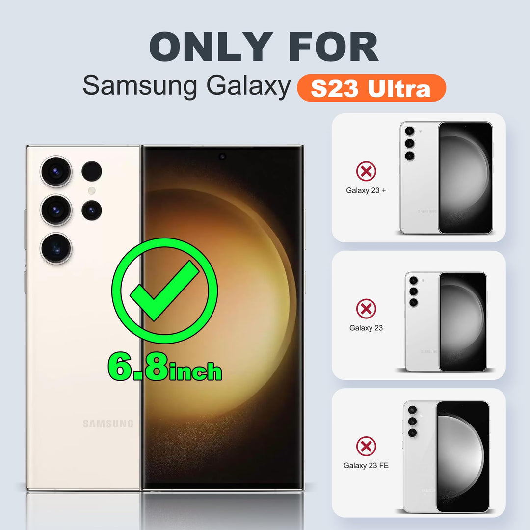 Magnetic Shield Case for Galaxy S23 - Red - DOKUTRONIX