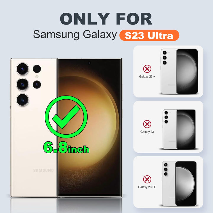 Magnetic Shield Case for Galaxy S23 - Red - DOKUTRONIX