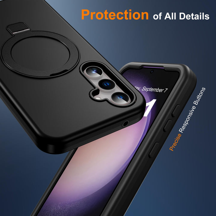 Magnetic Shield Case for Galaxy S23 - Red - DOKUTRONIX