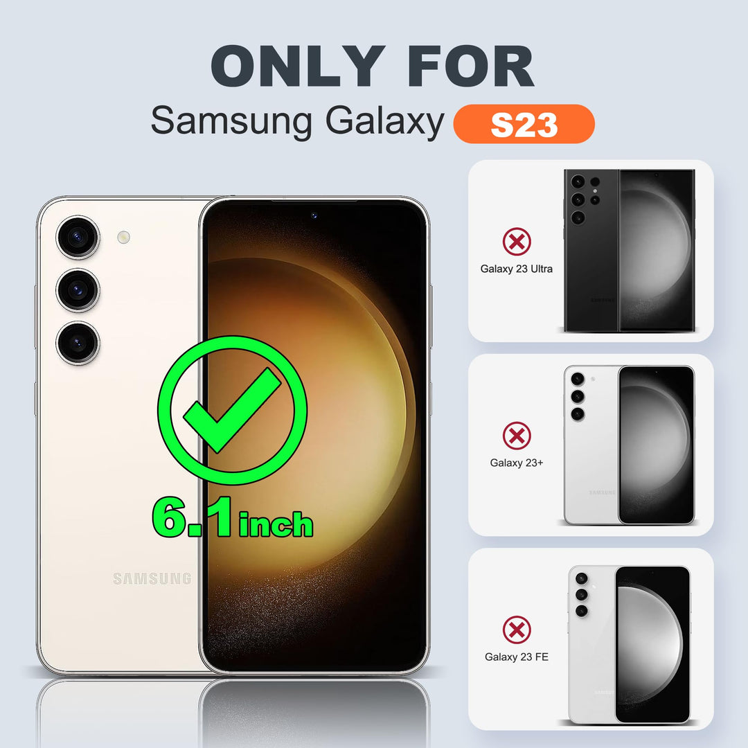 Magnetic Shield Case for Galaxy S23 - Red - DOKUTRONIX