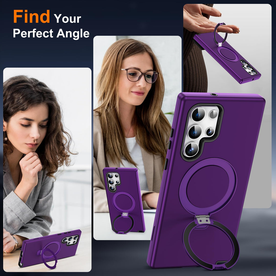 Magnetic Shield Case for Galaxy S23 - Red - DOKUTRONIX