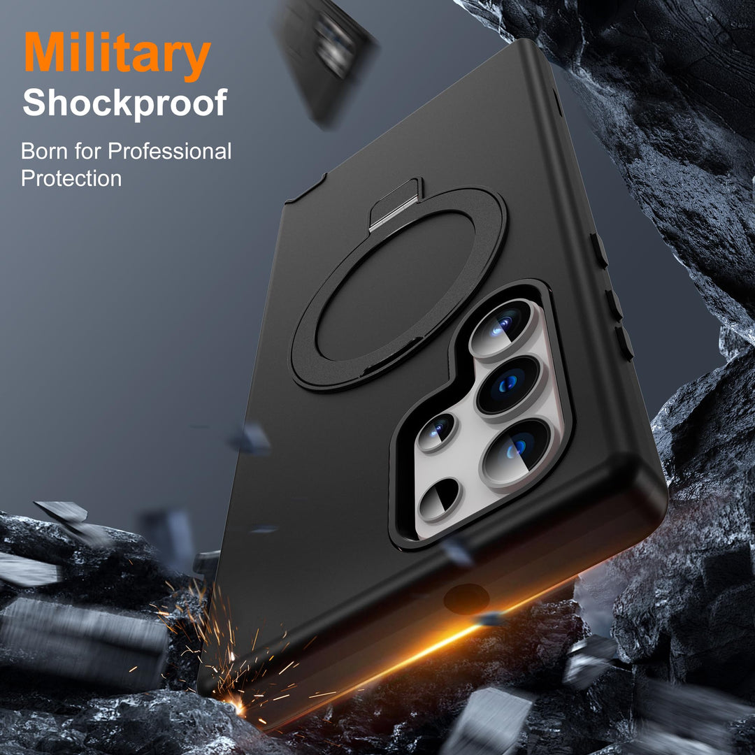 Magnetic Shield Case for Galaxy S23 - Red - DOKUTRONIX