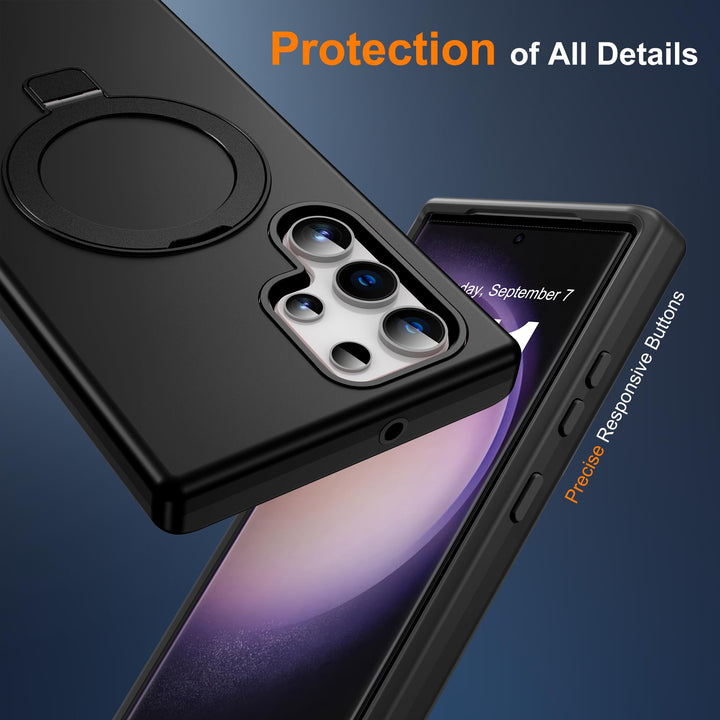 Magnetic Shield Case for Galaxy S23 - Red - DOKUTRONIX