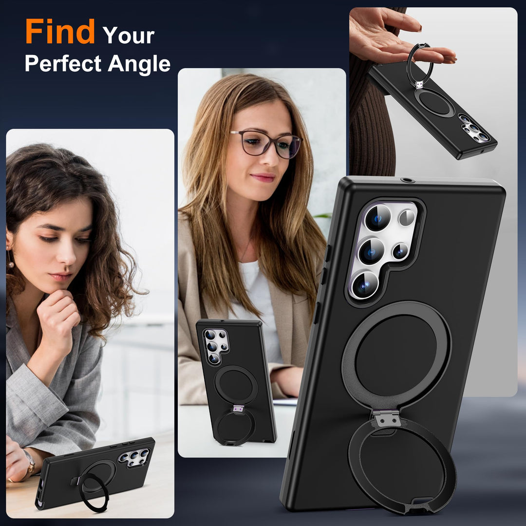 Magnetic Shield Case for Galaxy S23 - Red - DOKUTRONIX