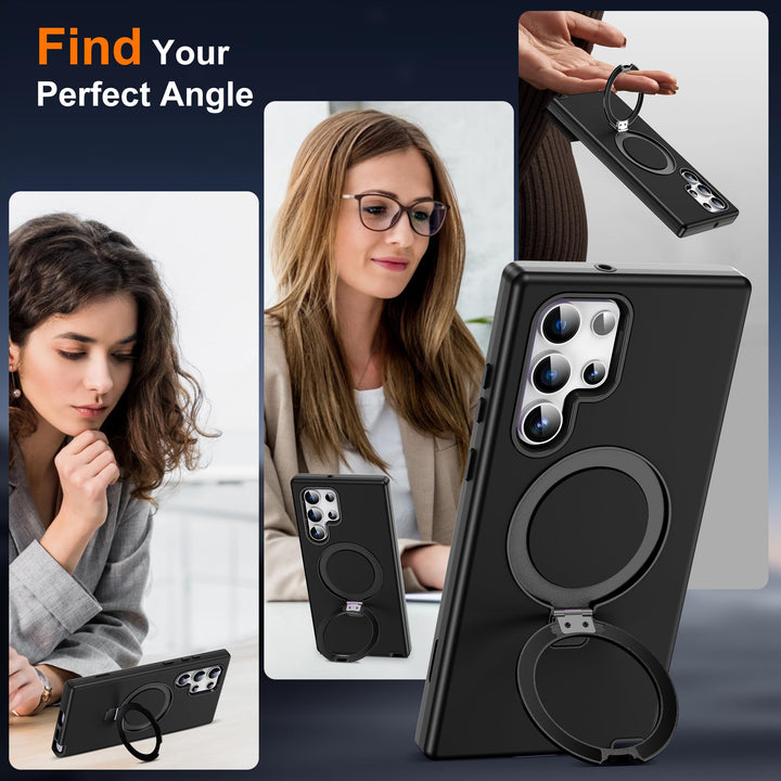 Magnetic Shield Case for Galaxy S23 - Red - DOKUTRONIX