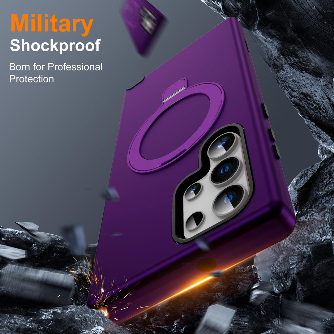 Magnetic Shield Case for Galaxy S23 - Red - DOKUTRONIX