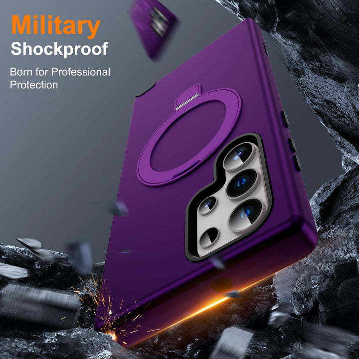 Magnetic Shield Case for Galaxy S23 - Red - DOKUTRONIX