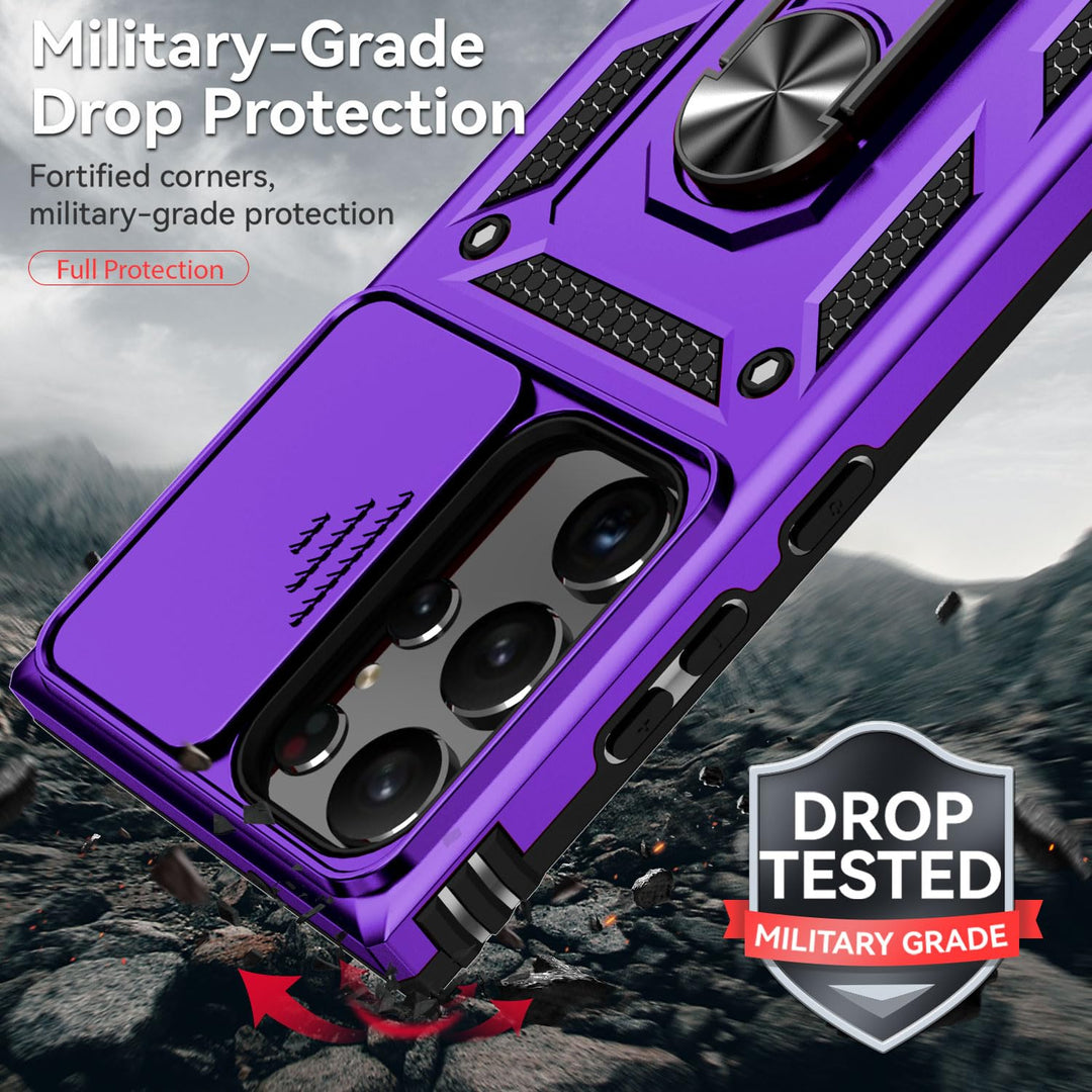UltraGuard Slide Case for Galaxy S23 - Purple - DOKUTRONIX