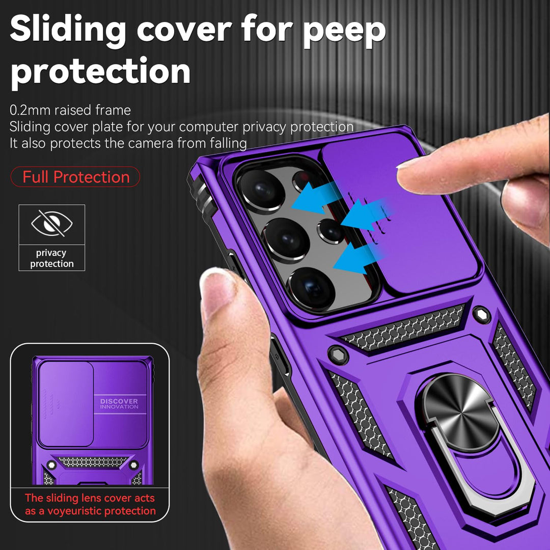 UltraGuard Slide Case for Galaxy S23 - Purple - DOKUTRONIX