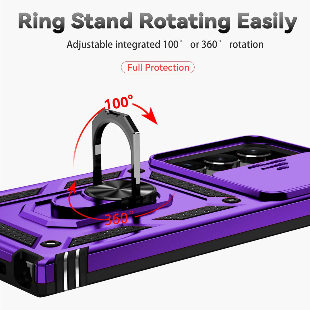 UltraGuard Slide Case for Galaxy S23 - Purple - DOKUTRONIX