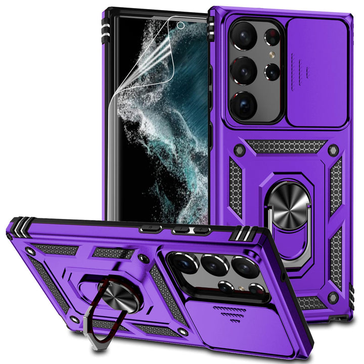 UltraGuard Slide Case for Galaxy S23 - Purple - DOKUTRONIX