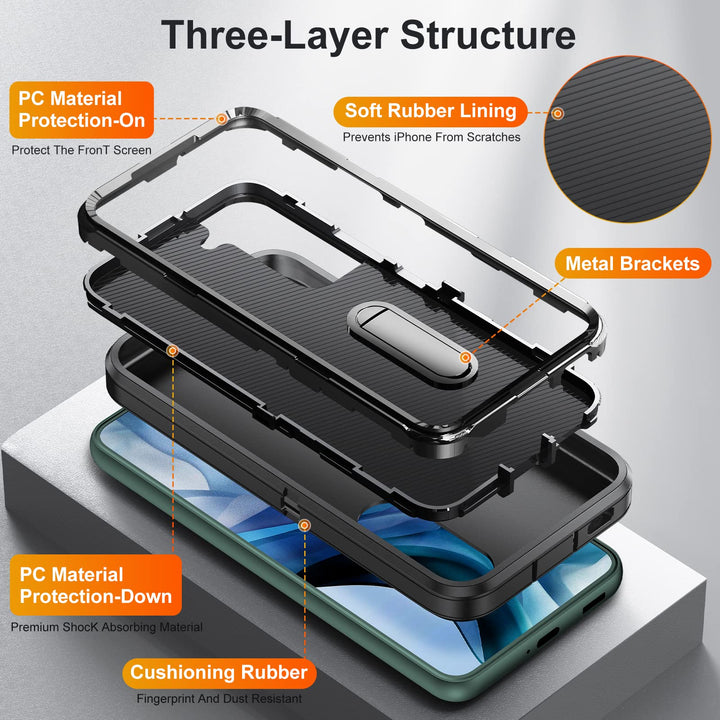 Fucozan ArmorCase for Galaxy S22+ with Kickstand - DOKUTRONIX