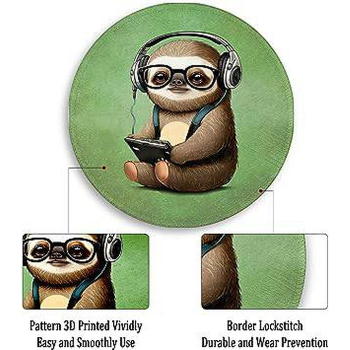 Slothly Spherical Mouse Pad: Fun & Green Design! - DOKUTRONIX